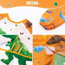Waterproof Painting Coat Art.257376 Слюнявчик с рукавами и кармашком, большой
