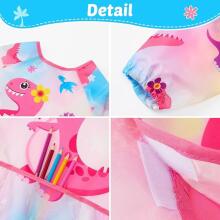 Waterproof Painting Coat Art.257377 Слюнявчик с рукавами и кармашком, большой