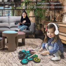 Electronic Drum Kit Art.257424 elektronisko bungu komplekts bērniem ar iebūvētiem skaļruņiem