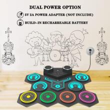 Electronic Drum Kit Art.257424 elektronisko bungu komplekts bērniem ar iebūvētiem skaļruņiem