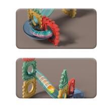 WOOPIE Magnētiskie Konstrukcijas Bloki 3D Izglītojošais Komplekts Marbles 128 gab.