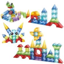 WOOPIE Magnētiskie Konstrukcijas Bloki 3D Kubi Izglītojošs Komplekts 63 gab.