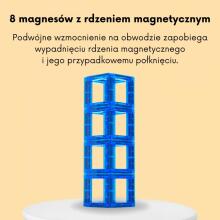 WOOPIE Magnētiskie būvbloki Mācīšanās burti 70 gabali