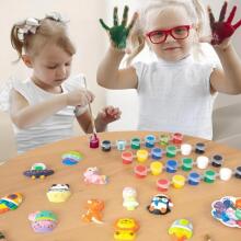 WOOPIE Creative Set with Paints DIY Make Plaster Casts Figurines and Paint - Dinosaur Set