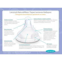Lansinoh NaturalWave® Slow Flow Teats GB Art.75900 Соска-пустышка,2 шт