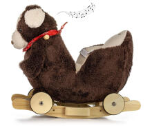 MILLY MALLY 4771 Rocking Dog Polly Plus - Brown Dog