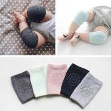 Mini Baby Knee Pads Art.257585 Light Grey Crawling knee pads