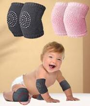 Mini Baby Knee Pads Art.257585 Light Grey Crawling knee pads