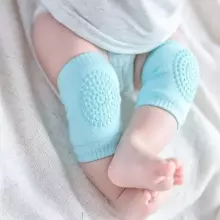Mini Baby Knee Pads Art.257585 Light Grey Crawling knee pads