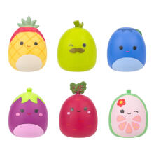 SQUISHMALLOWS Squooshems figūriņas necaurspīdīgā iepakojumā, 6,5 cm