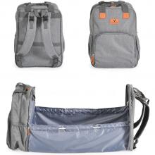 Mini Baby Diaper Bag Liana  Art.257776 Grey backpack for stroller