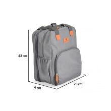 Mini Baby Diaper Bag Liana  Art.257776 Grey backpack for stroller