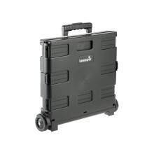 Iepirkumu ratiņi salokāmi ar kravnesību līdz 35kg Olli 65L 42x40,5x38cm melni