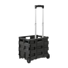 Foldable shopping trolley with load capacity up to 25kg Olli 45L 38x36x33cm black