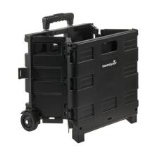 Foldable shopping trolley with load capacity up to 25kg Olli 45L 38x36x33cm black
