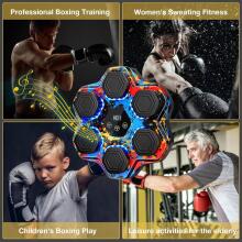 Music Boxing Machine Art.257852 Sienas stiprināma boksa paliktnis/vairogs ar cimdiem