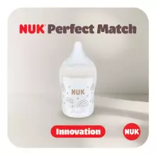 Nuk Perfect Match  Art.SK101 bērnu pudelīte ar mīkstu silikona knupīti, 150 ml,