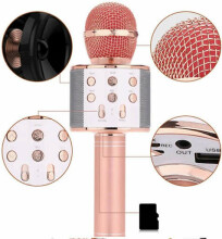 Microfone Art. WS-858 Karaoke mikrofons - skaļrunis