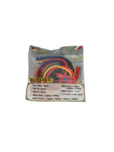 KOMPLEKTS 3 gab. ELASTĪGĀ SIKSNA AR DROŠĪBAS ĀĶI BUNGEE SET 1x60cm - 1x90cm - 1x114cm