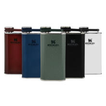 Blašķe The Easy-Fill Wide Mouth Flask 0,23L glancēti balta 