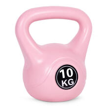Kettlebell 10 kg vingrošanai, hanteles, svaru bumba, fitnesa slodze, rozā, ModernHome