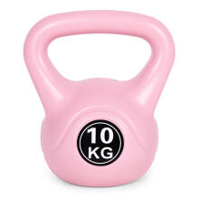 Kettlebell 10 kg vingrošanai, hanteles, svaru bumba, fitnesa slodze, rozā, ModernHome