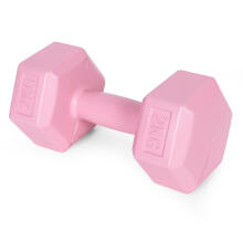 Hex dumbbells set 2x2 kg, vingrošanas svari, fitnesa slodze, rozā, ModernHome