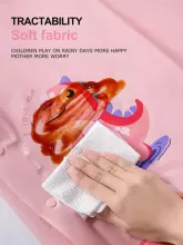 Kids Soft Raincoat Dino Art.258548 Yellow  детский стильный дождевик