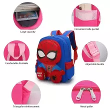 Children School Backpack Spiderman Art.258561 Dark Blue Детский рюкзак