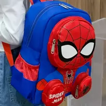 Children School Backpack Spiderman Art.258561 Dark Blue Детский рюкзак