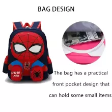 Children School Backpack Spiderman Art.258561 Dark Blue Детский рюкзак