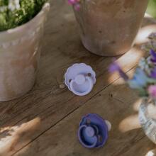 Frigg Daisy Round Latex Art.101246 Pale Daffodil/Fuchsia Pacifier (nipple) made of 100% natural rubber 6-18 months (2 pcs.)