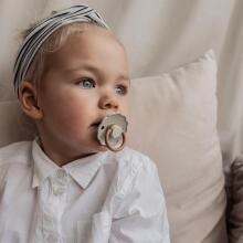 Frigg Daisy Round Latex Art.76222486 Aurora/Croissant Pacifier (nipple) made of 100% natural rubber 6-18 months (2 pcs.)