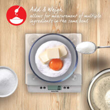 Salter 3003 SSSVDRCEU16 Aquatronic Glass Digital Kitchen Scale