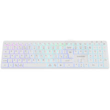 CANYON keyboard HKB-W11 UK/US RGB Dual Mode Wireless White
