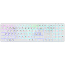 CANYON keyboard HKB-W11 UK/US RGB Dual Mode Wireless White