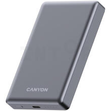 CANYON power bank OnPower 510 slim Magnetic 10000 мАч PD20W Бежевый
