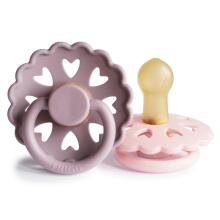 Frigg Fairytale Round Latex Art.100159 The Little Mermaid/The Snow Queen  Pacifier (nipple) made of 100% natural rubber 0-6 months (2 pcs.)