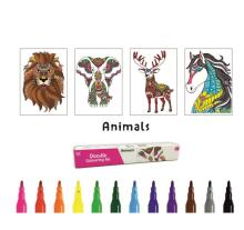 Joonistuskomplekt Loomad, 4 postrit