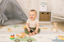 Foam Play Mat for Children Educational Double-Sided Rollable Alphabet ECOTOYS