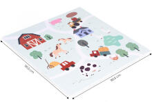 Eco Toys Puzzle Ferma Art.ECOEVA020 Многофункциональный напольный пазл-коврик из 21 элементов