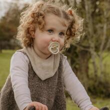 Frigg Little Viking Round Latex  Art.101540 Knud Sigrid Pacifier (nipple) made of 100% natural rubber 0-6 months (2 pcs.)