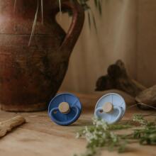 Frigg Little Viking Round Latex  Art.101549 Bjorn/Ragnar Pacifier (nipple) made of 100% natural rubber 6-18 months (2 pcs.)