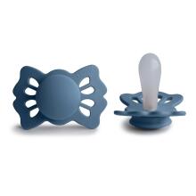 Frigg Lucky Symmetrical Silicone Pacifier  Art.10188 Cream Apaļš māneklītis (knupītis) no 100% naturāla silikona no 0-6 mēn. (1 gb.)