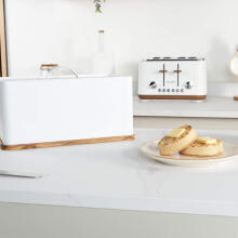 Salter BW13564WEU7 Toronto Bread Bin with Chopping Board White