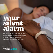 Homedics  SS-WB100BK-WW WakeBand, Your Silent Alarm, Black