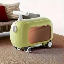 Travel Boarding Luggage Suitcase Art.260369 Blue  Suitcase-seat on wheels 3 in 1