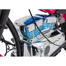 Motorcycle Chopper Warrior Art.260378 Pink Jaudīgā 12v bērnu elektromašīna/elektromotocikls