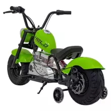 Motorcycle Chopper Warrior Art.260379 Green Мощный детский электромобиль/электромотоцикл 12 В