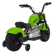 Motorcycle Chopper Warrior Art.260379 Green Мощный детский электромобиль/электромотоцикл 12 В